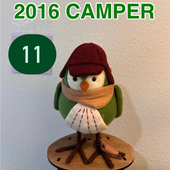 RARE SPRITZ BIRDS 2016 CAMPER 2019 CORA & BOOKER FEATHERLY FRIENDS WONDERSHOP - Picture 4 of 4
